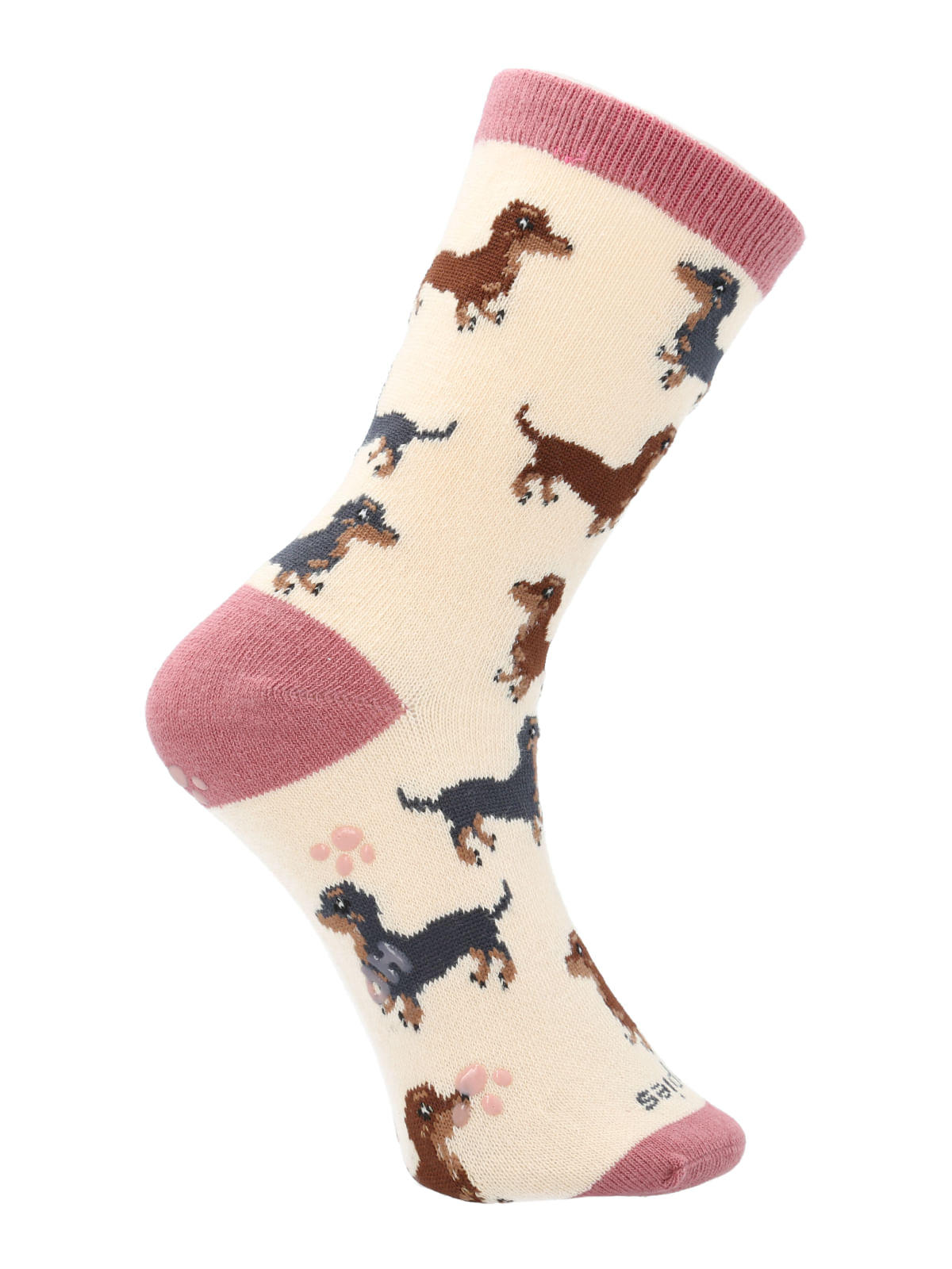 Calcetin Algodón Niña C Dachshund Beige/Crudo Hush Puppies