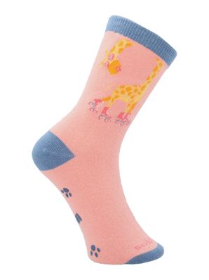 Calcetin Algodón Niña C Fun Giraffe Rosado Hush Puppies