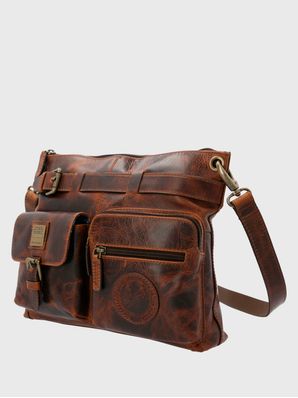 Cartera Cuero Mujer Sw Leia Cross Café Hush Puppies
