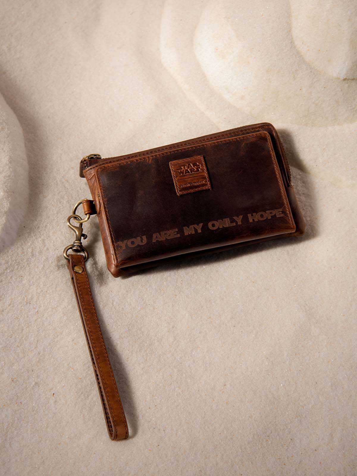 Billetera Cuero Hombre Sw Leia Wallet Café Hush Puppies