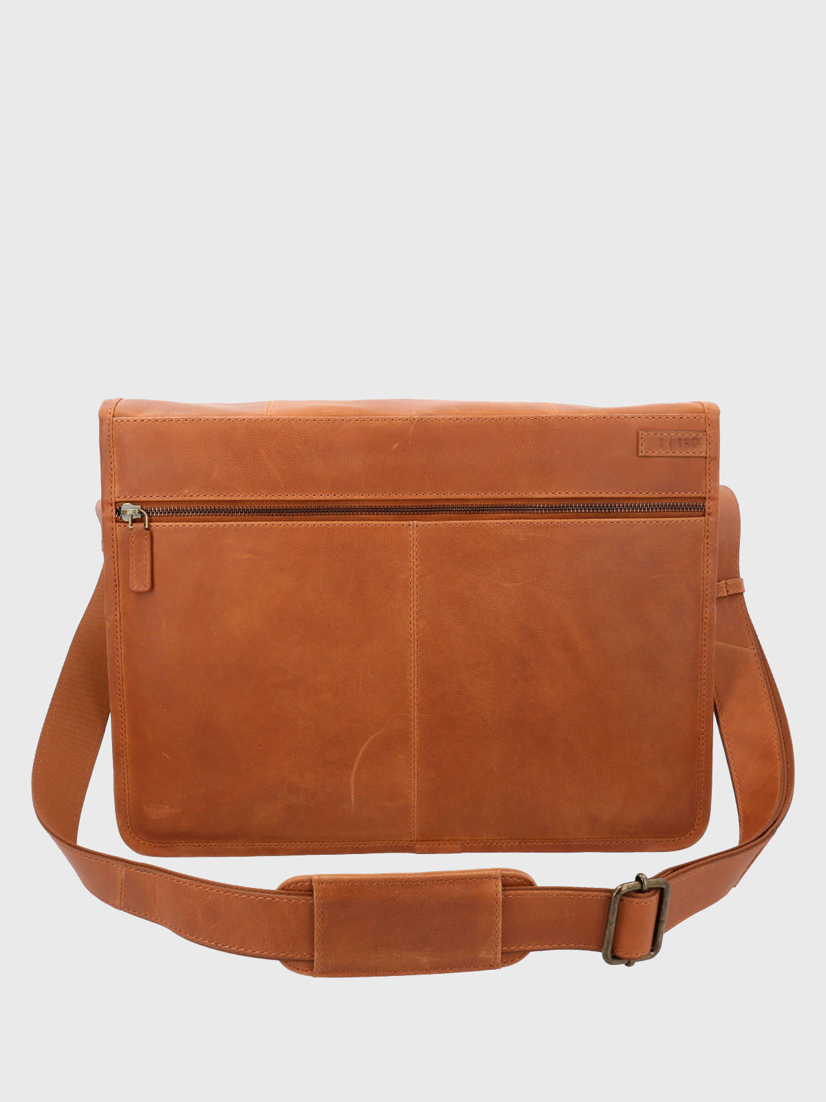 Maletin Cuero Hombre Sw Rebel Msn Café Hush Puppies
