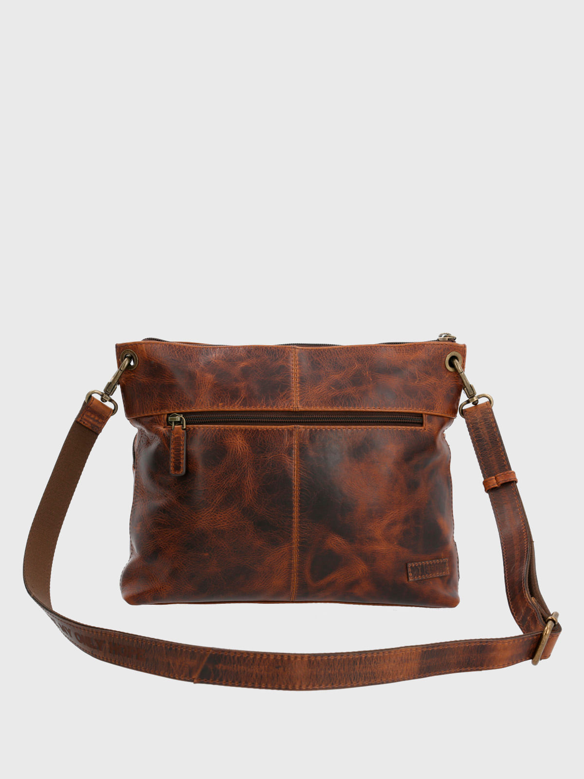 Cartera Cuero Mujer Sw Leia Cross Café Hush Puppies