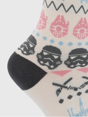 Calcetin Algodón Mujer Sw W All Star Wars Beige/Crudo Hush Puppies