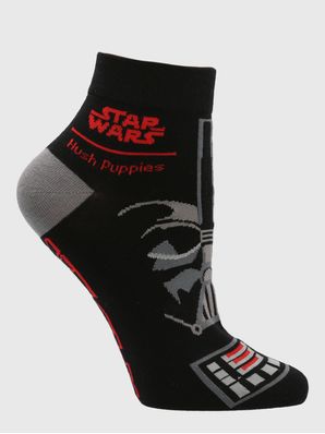 Calcetin Algodón Mujer Sw W Ped Darth Vader Negro Hush Puppies