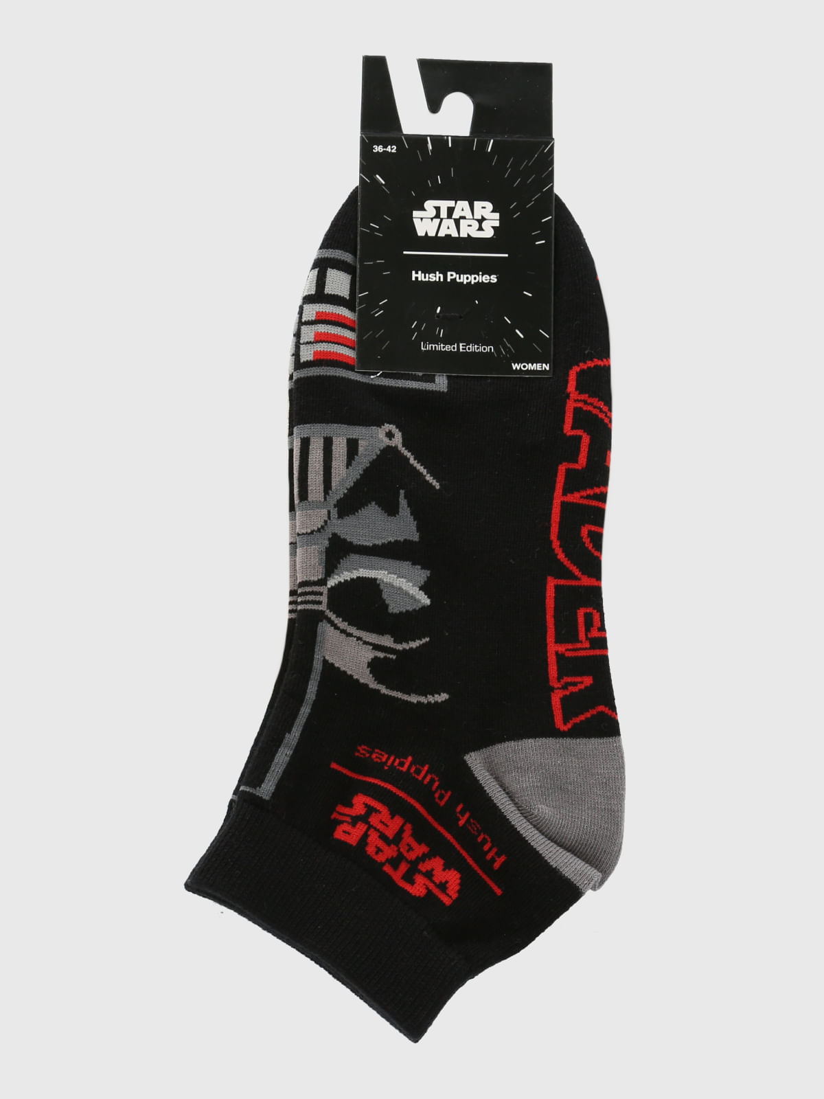Calcetin Algodón Mujer Sw W Ped Darth Vader Negro Hush Puppies