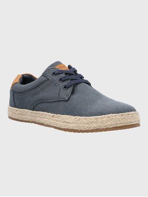 Zapatilla Alpargata Hombre Bernie Azul Hush Puppies