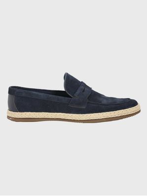 Mocasin Cuero Hombre Montella Azul Oscuro