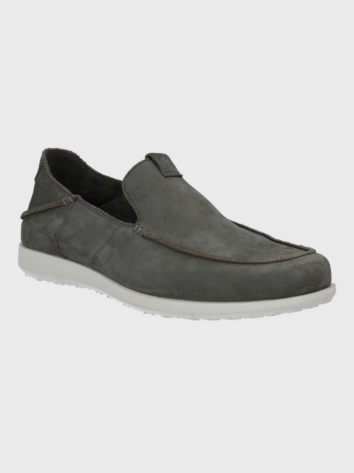Mocasin Cuero Hombre Welsh Gris Hush Puppies