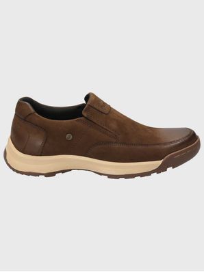 Slip On Cuero Hombre Consin Café