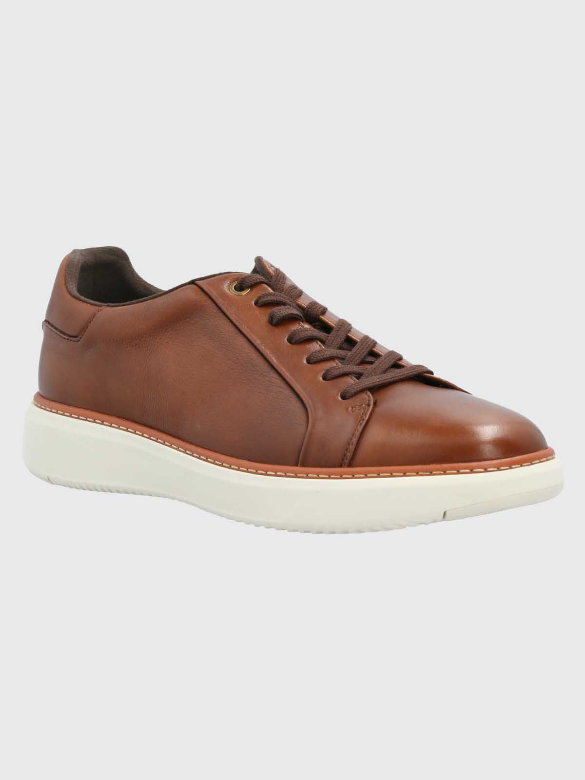 Zapatilla Cuero Hombre Force G Café Hush Puppies