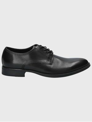 Zapato Cuero Hombre Rollo Negro