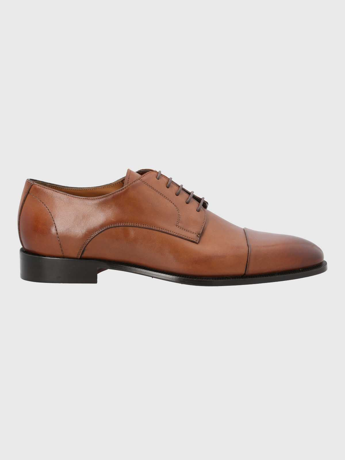 Zapato Italiano Hombre Cuero Morati Café Hush Puppies