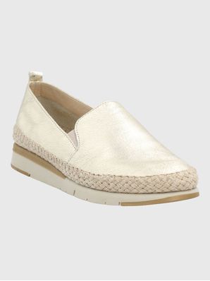 Alpargata Cuero Mujer Rope Metalizada Hush Puppies