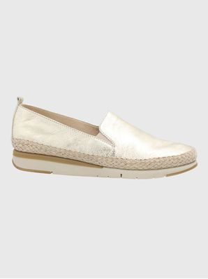 Alpargata Cuero Mujer Rope Metalizada Hush Puppies