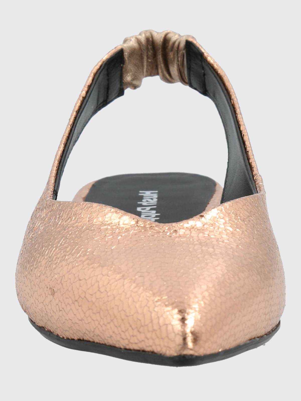 Ballerina Vestir Mujer Cuero Carmin Metalizada Hush Puppies