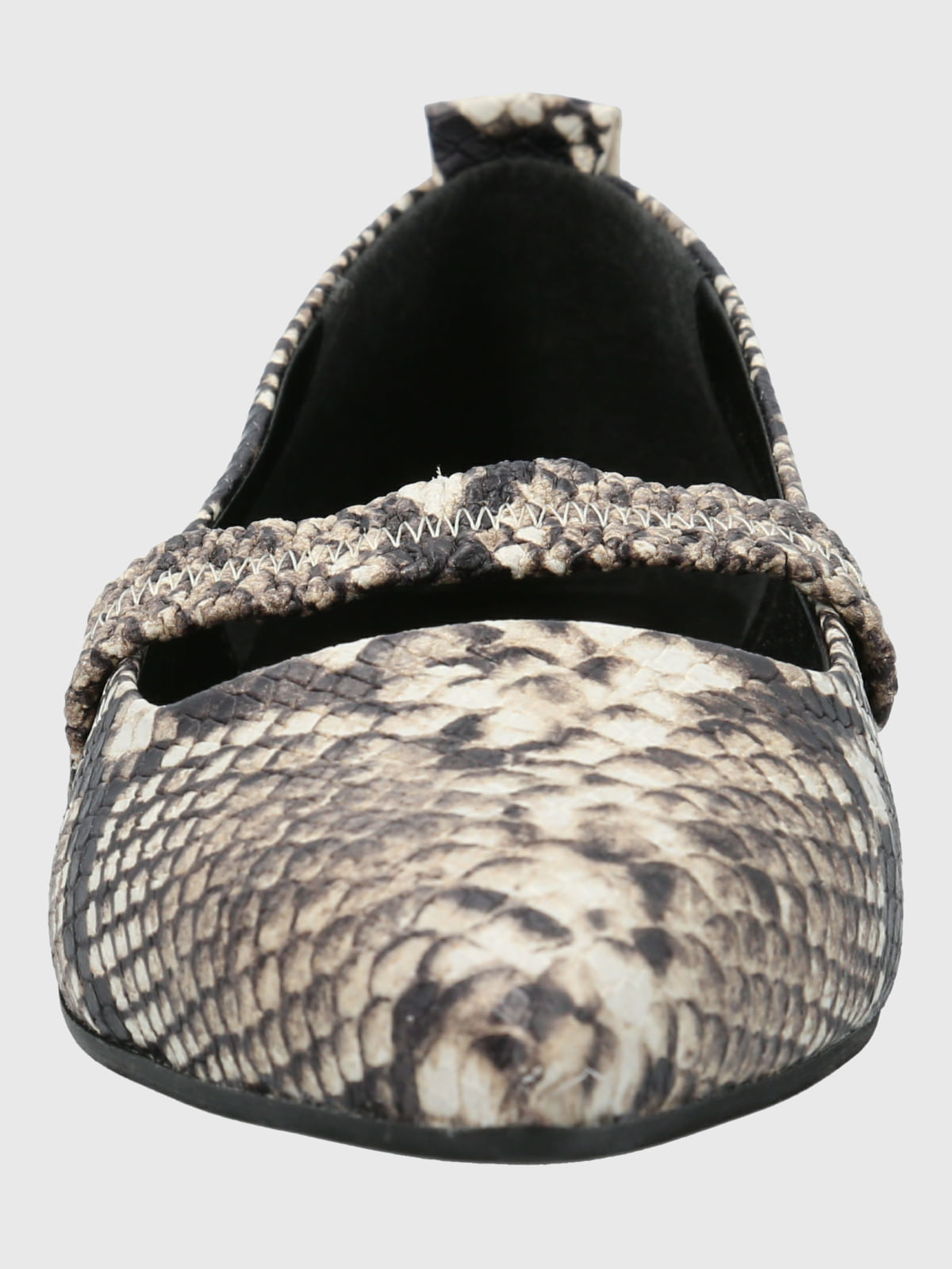 Ballerina Cuero Mujer Zander Reptil Hush Puppies