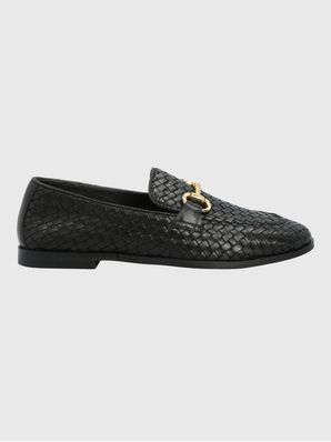 Mocasin Cuero Mujer Feels Negro Hush Puppies