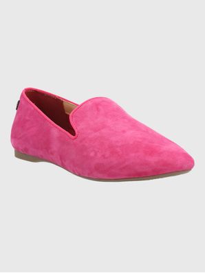 Mocasin Cuero Mujer Oda Rosado Hush Puppies