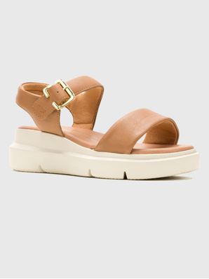 Sandalia Cuero Mujer Uplift Qtr Strap Café Hush Puppies
