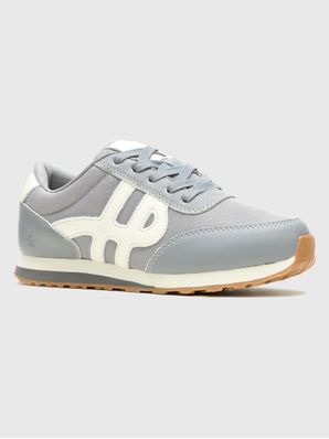 Zapatilla Cuero Mujer Seventy8 Gris