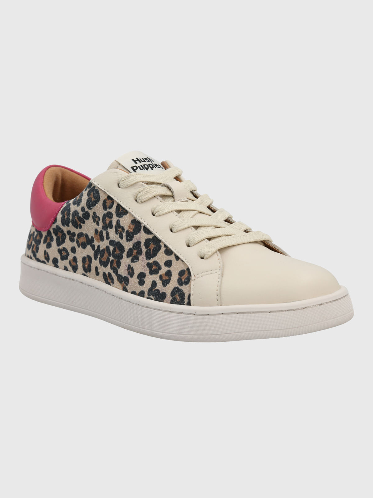 Zapatilla Cuero Mujer Merano Animal Print Hush Puppies