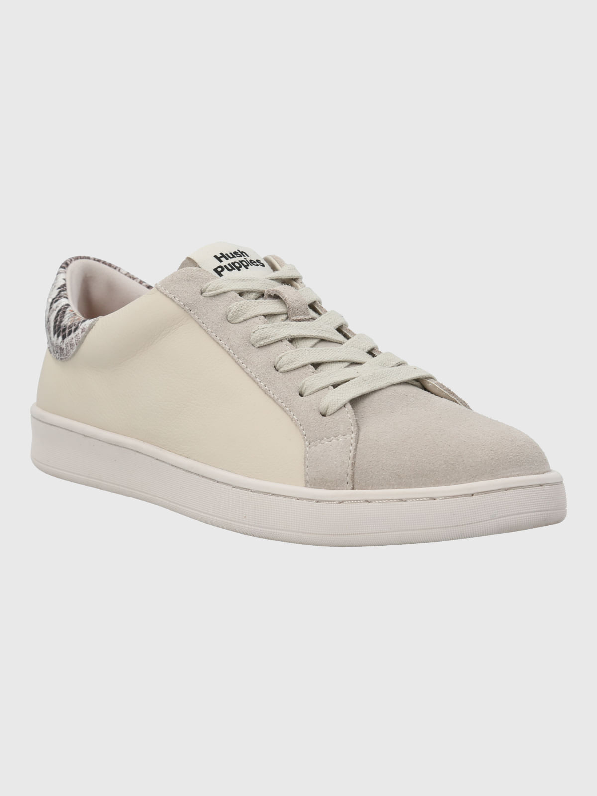 Zapatilla Cuero Mujer Merano Beige Hush Puppies