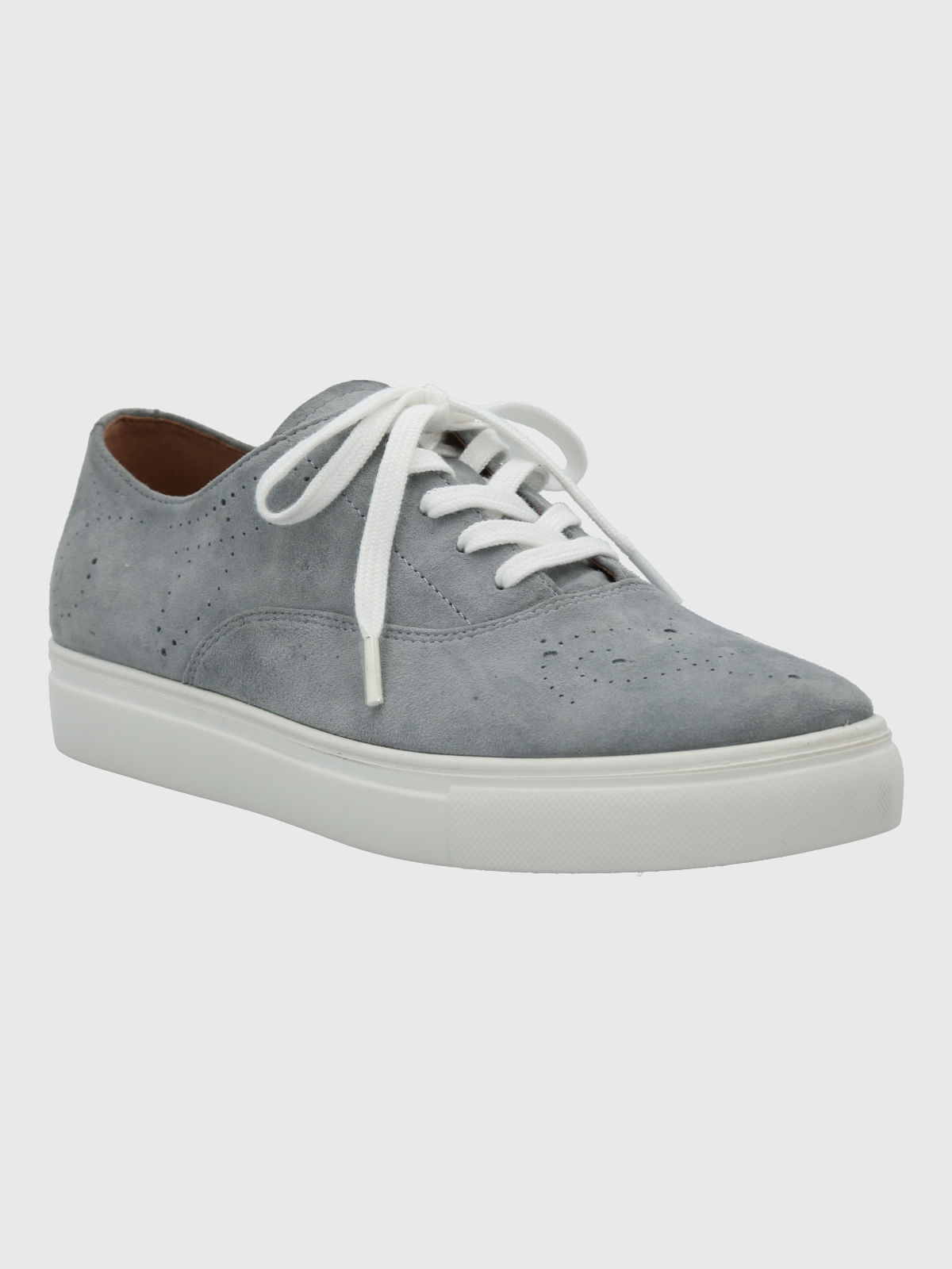 Zapatilla Cuero Mujer Wenx Azul Hush Puppies