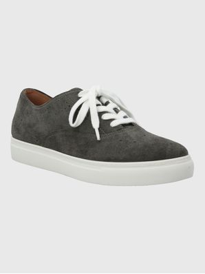 Zapatilla Cuero Mujer Wenx Gris Hush Puppies