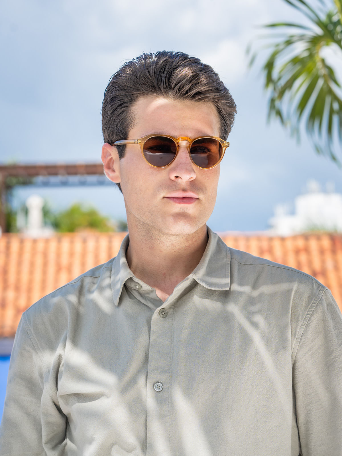 Anteojos Policarbonato Unisex Hp Norwich Glasses Naranjo Hush Puppies