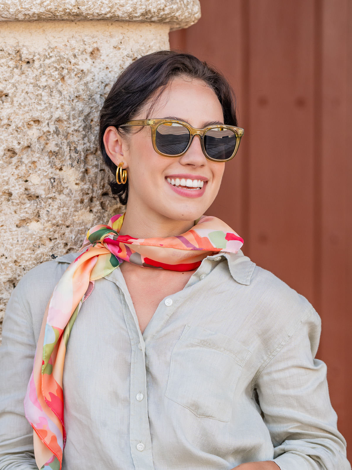 Anteojos Policarbonato Mujer Hp Severn Glasses Verde Hush Puppies