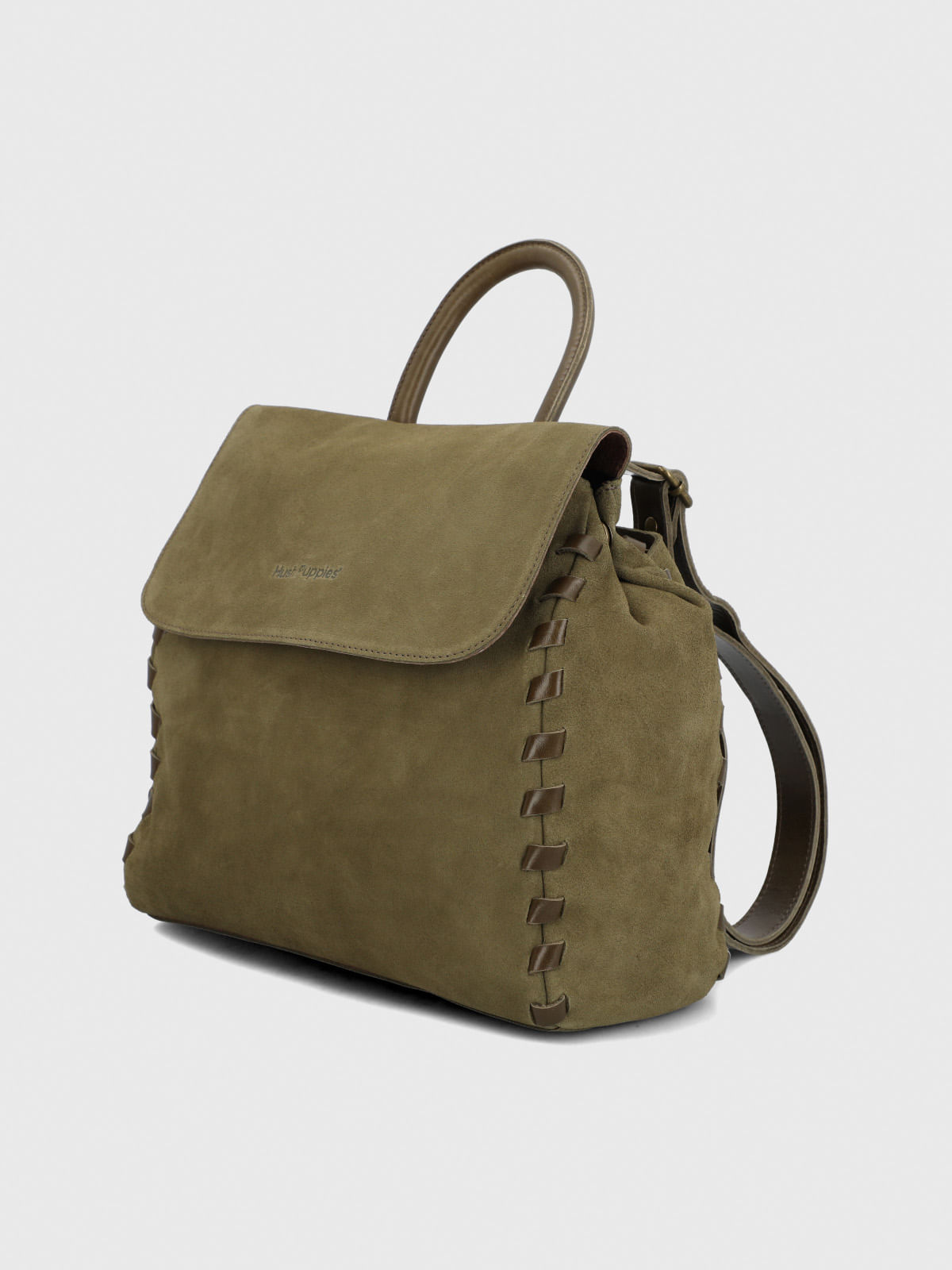 Mochila Cuero Mujer Elsie Back Verde Hush Puppies